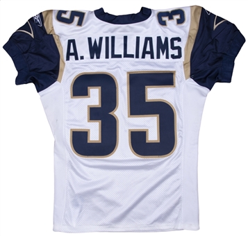2003 Aeneas Williams Game Used St. Louis Rams Road Jersey Photo Matched To 9/7/2003 